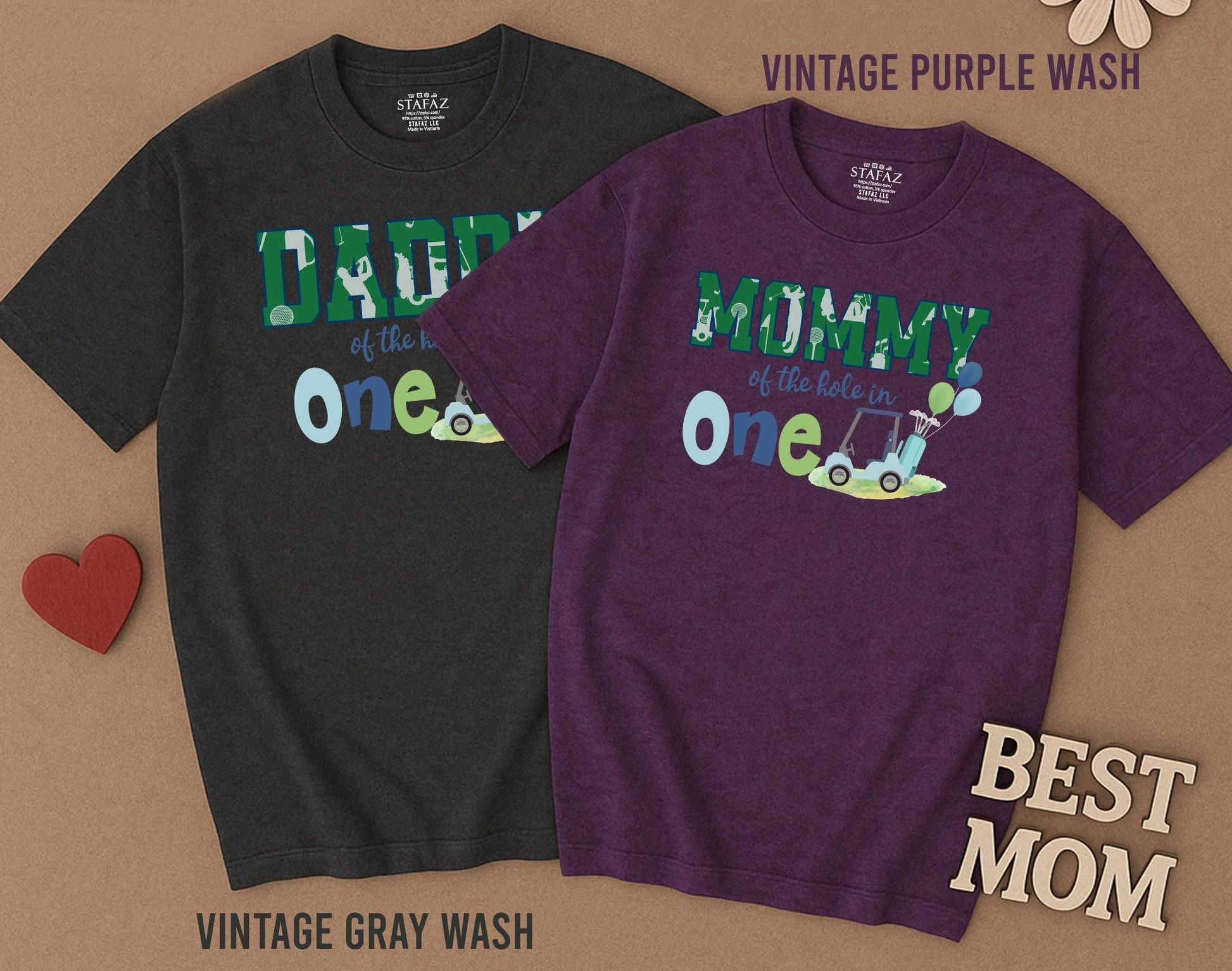Hole in One 1st Birthday Golf Shirt, Matching Family Outfits, Baby Boy Bodysuit, Custom Toddler Golfing Party Shirts