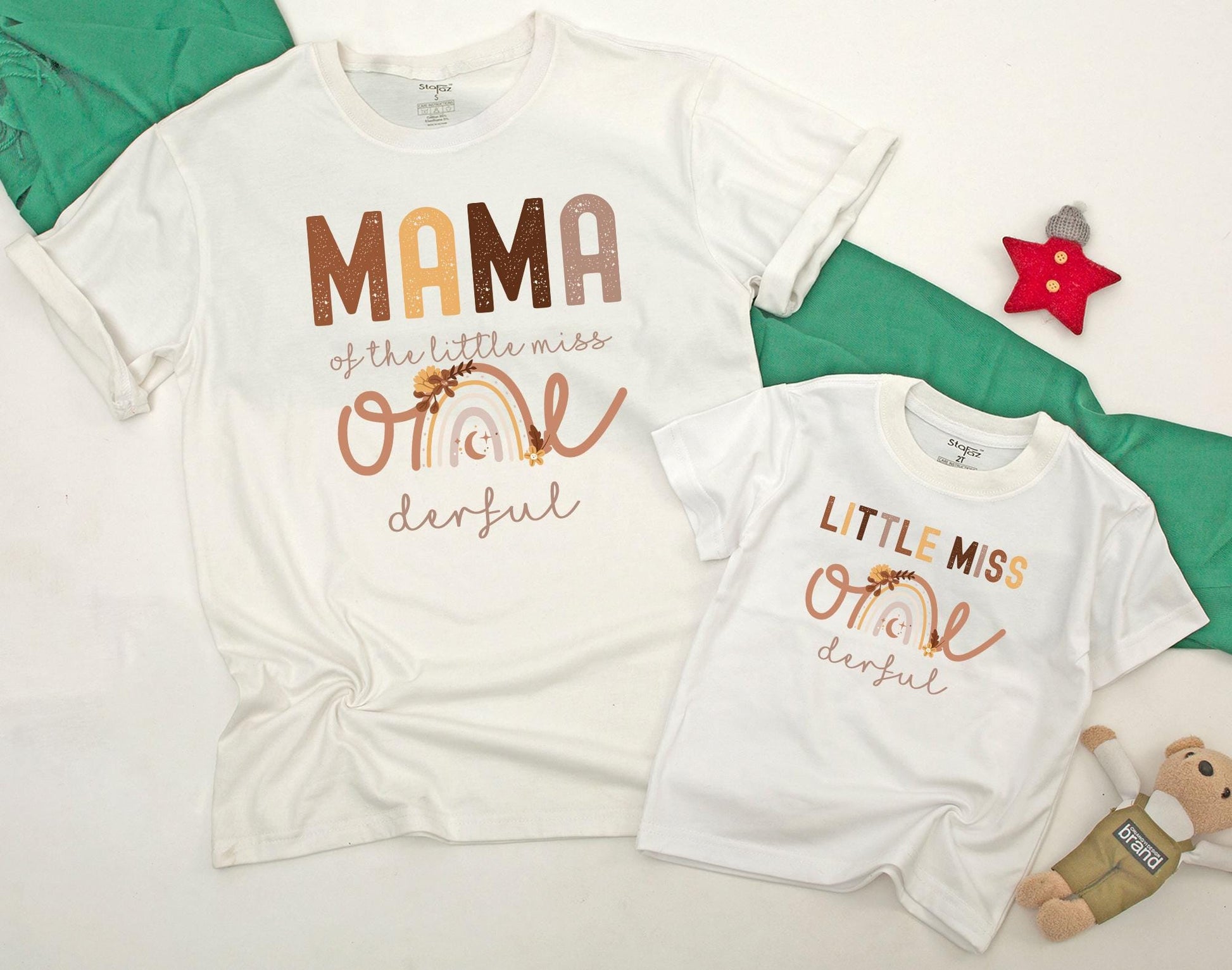 ONEderful First Birthday Matching Family Shirts Isn’t She Onederful Boho Rainbow Party Outfit