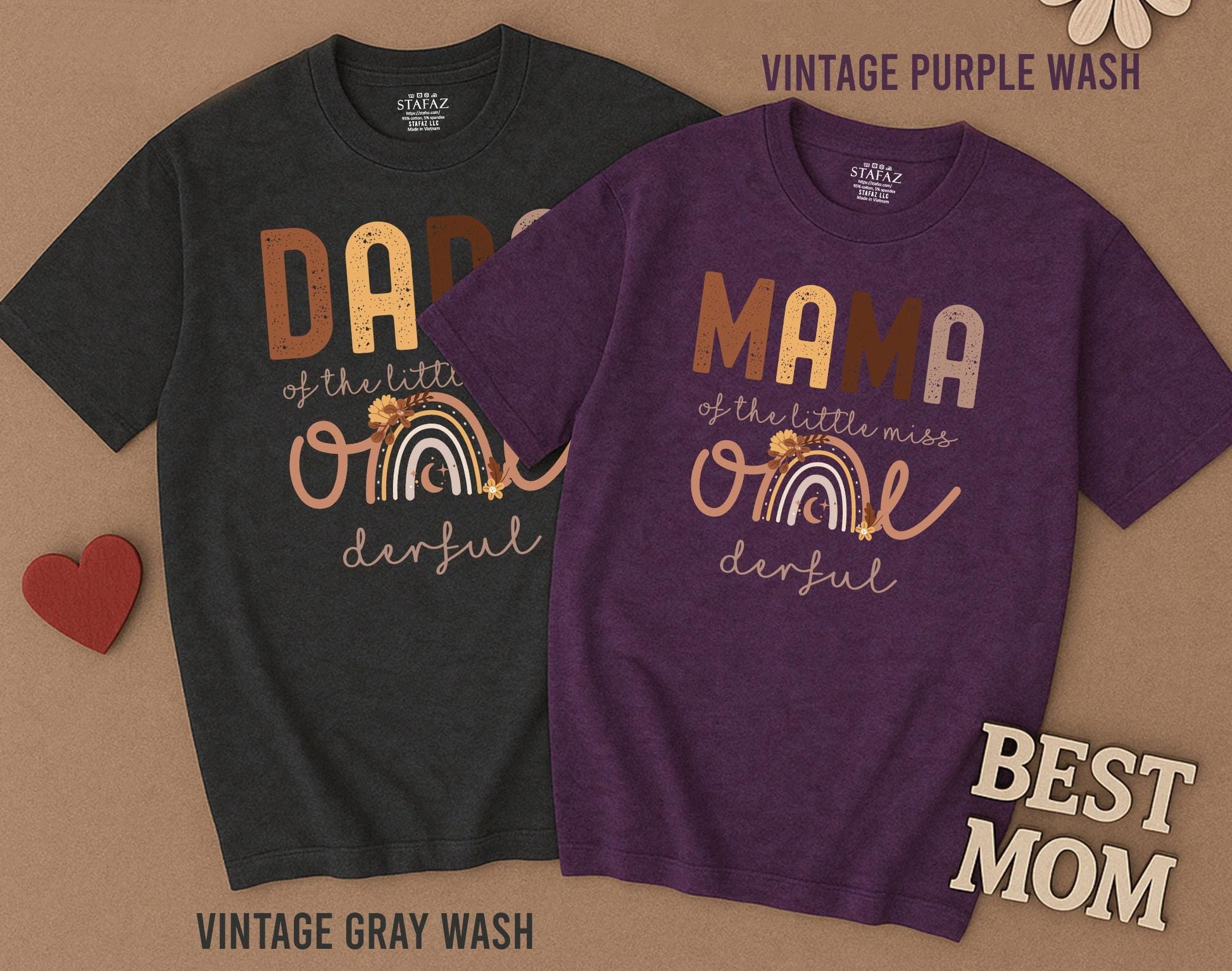 ONEderful First Birthday Matching Family Shirts Isn’t She Onederful Boho Rainbow Party Outfit