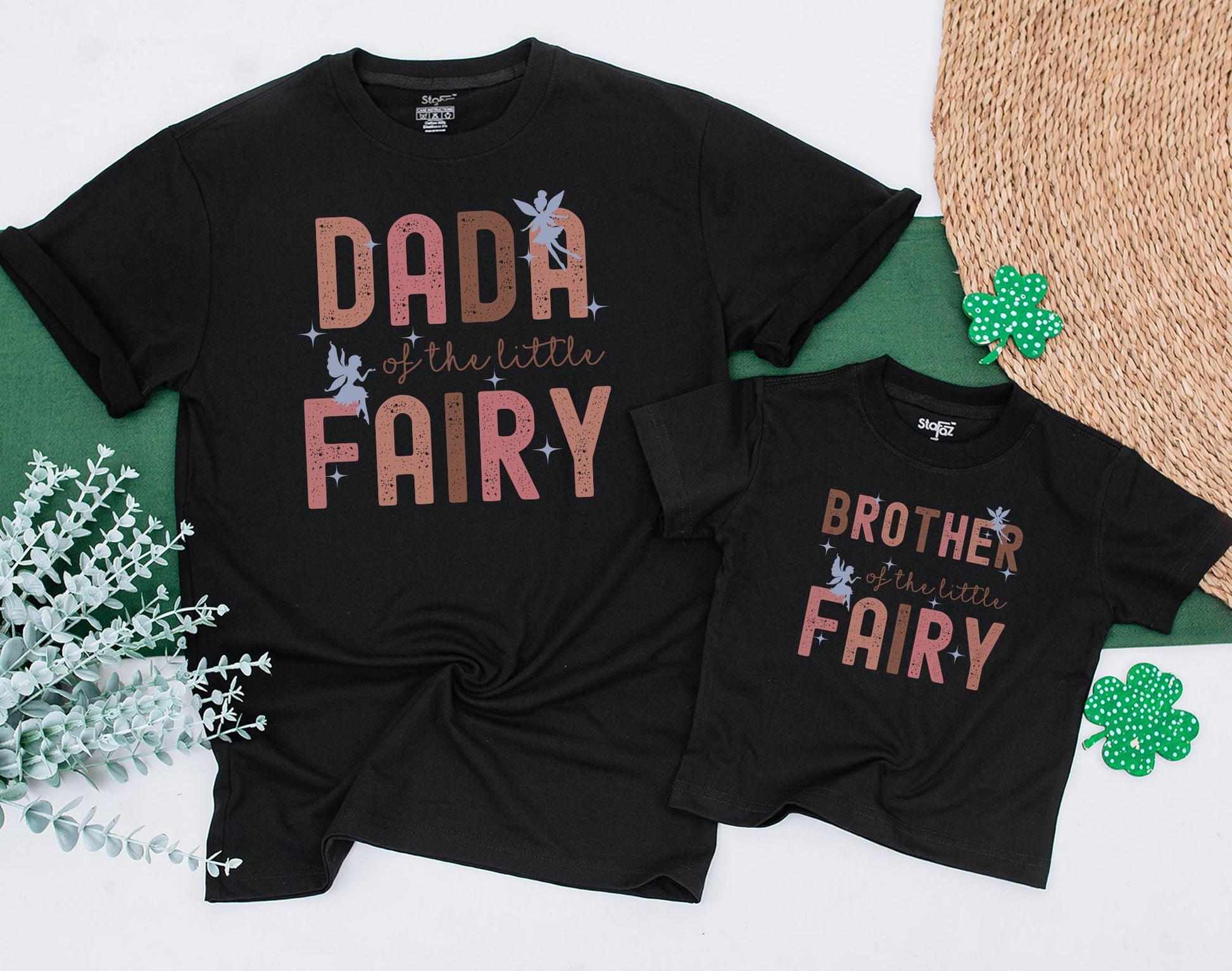 Fairy First Birthday Matching Family Shirts Enchanted Garden Theme Mommy and Me Outfit Magical Fairy Birthday Party Tees