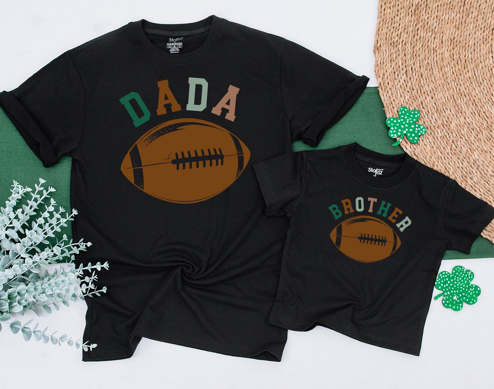 First Birthday Football Family Shirts Touchdown Celebration Boy's 1st Birthday Outfit Dad Mama Matching Party Gear