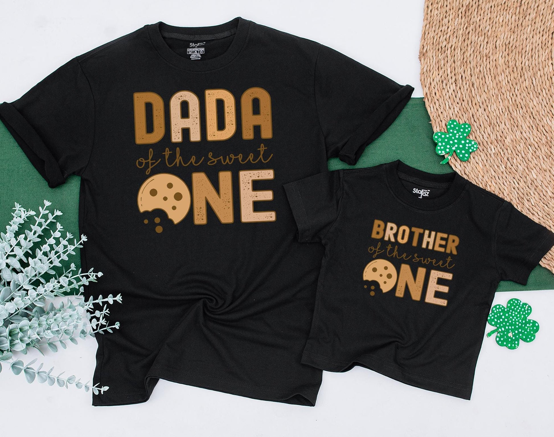 Sweet One 1st Birthday Family Matching Shirts: Cookies & Milk Theme Party Tees for Boy or Girl - First Birthday Outfit!