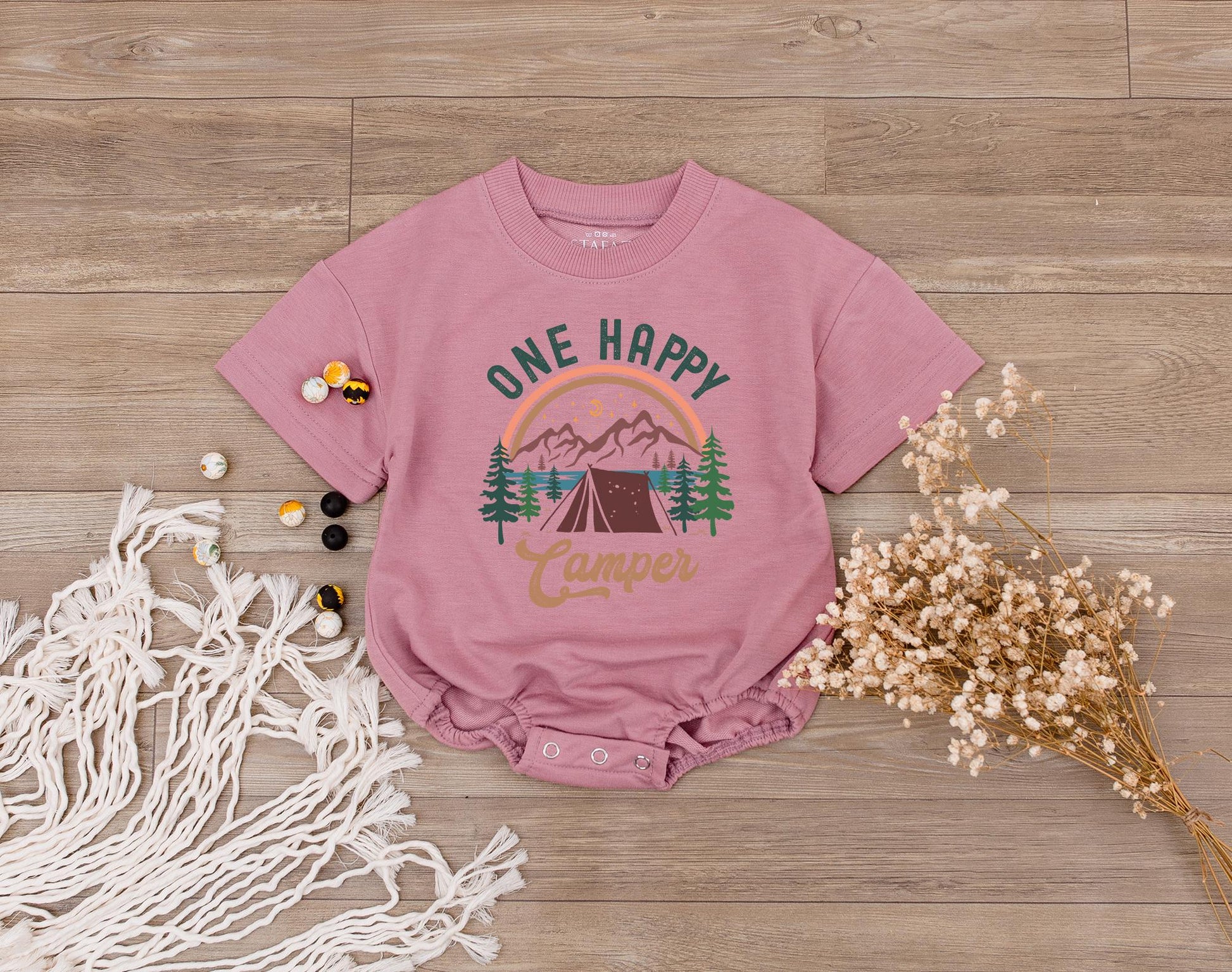 One Happy Camper First Birthday Shirt Family Matching Camping Vacation Tees for Boys and Girls