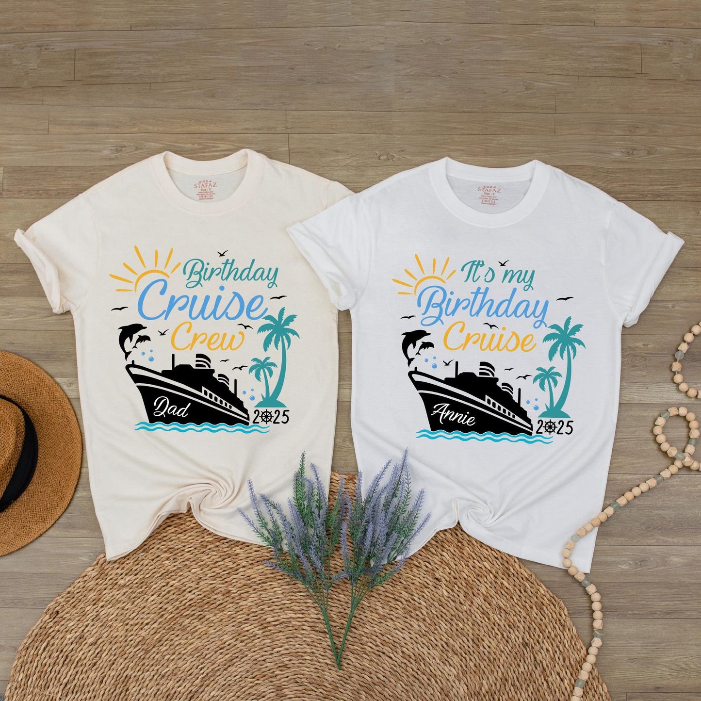 It's My Birthday Cruise Shirt Womens Bday Crew Party Top for Family Cruise Vacation 2025 Group Celebration Gift Comfortable Cotton Tee