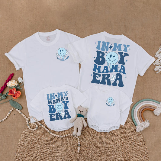 Mama's Boy Era Matching Retro Shirt for Mom & Baby Boy First Mother's Day Gift Outfit