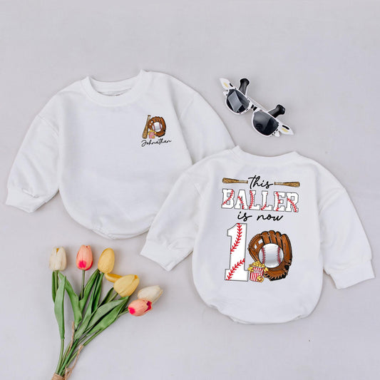 Boy's 10th Birthday Baseball Shirt Personalized Sports Party Outfit for Kids Turning Ten Custom Gift