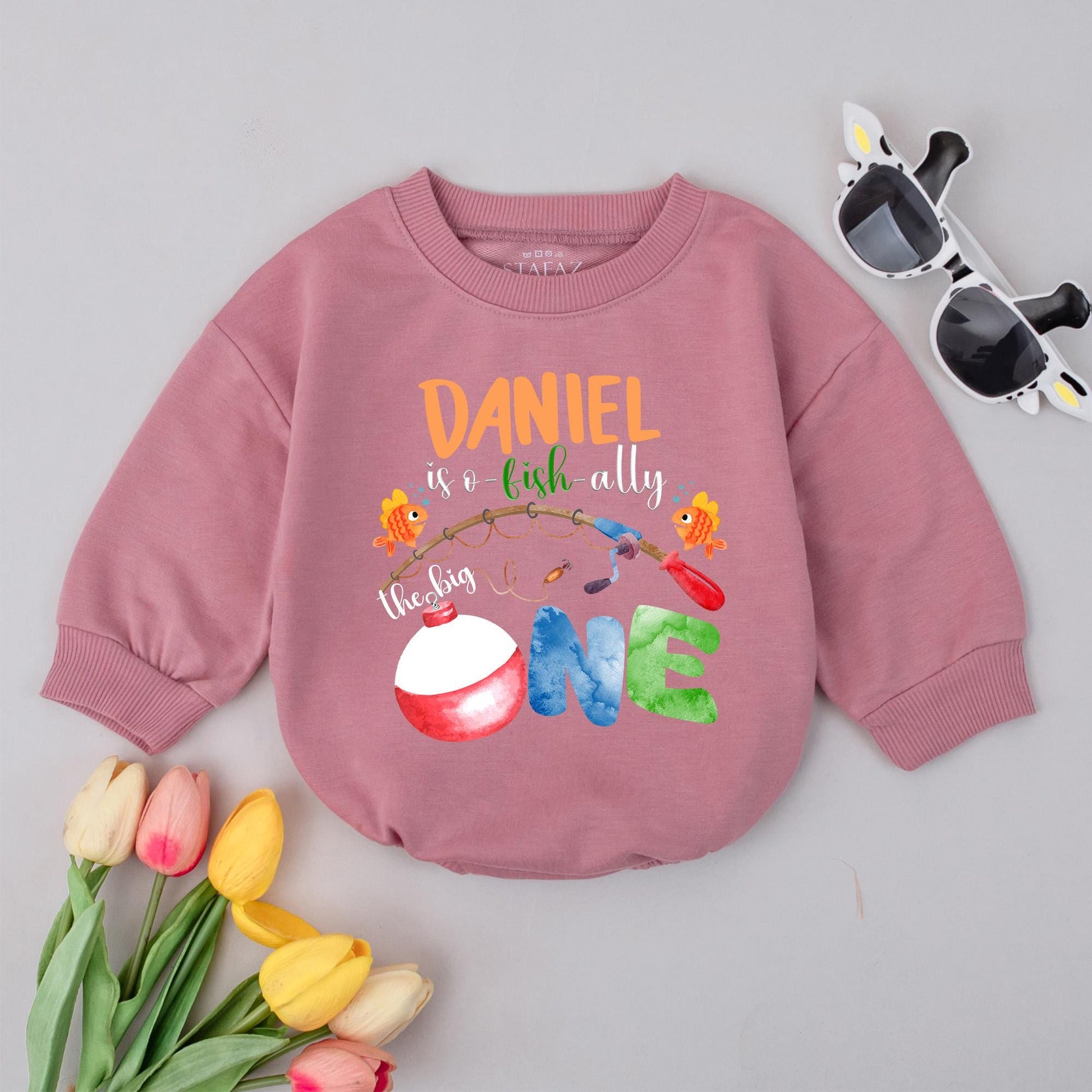 Baby's First Birthday The Big One Fishing Outfit Boy Cute Baby Fisherman 1st Birthday Shirt