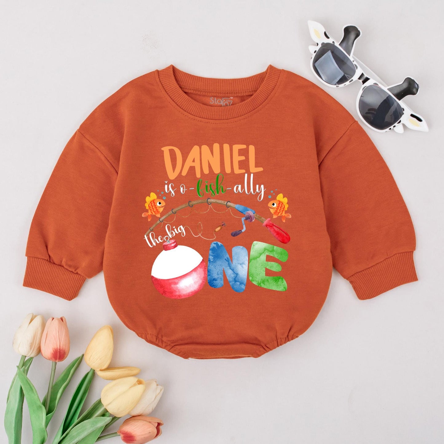 Baby's First Birthday The Big One Fishing Outfit Boy Cute Baby Fisherman 1st Birthday Shirt