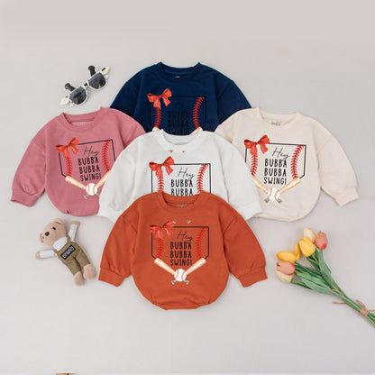 Cute Baseball Baby Girl Outfit Toddler Softball Bodysuit Perfect for Game Day Sports Baby Gift Infant Baseball Game Clothes