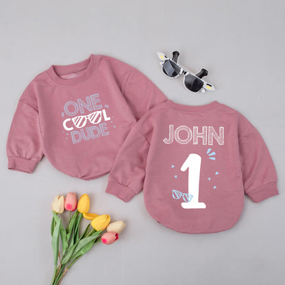Cool Dude First Birthday Shirt Baby Boy Outfit Personalized 1st Birthday Name Tee Toddler Gift One