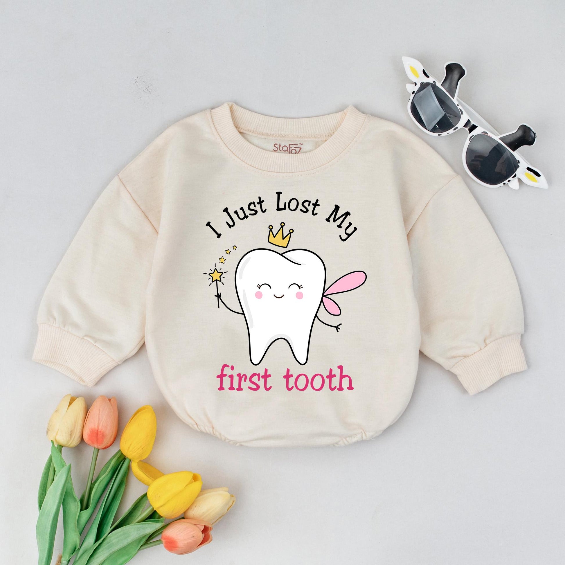 First Lost Tooth Shirt for Girls Tooth Fairy Gift Milestone Outfit Cute Tooth Fairy Visit Celebration Toddler Tee