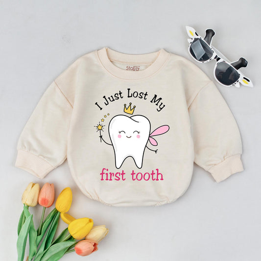 First Lost Tooth Shirt for Girls Tooth Fairy Gift Milestone Outfit Cute Tooth Fairy Visit Celebration Toddler Tee