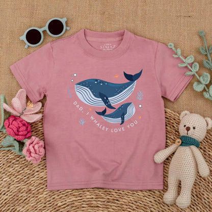 Dad I Whaley Love You Romper Cute Whale Baby Bodysuit First Father's Day Outfit I Love My Daddy Bubble Romper Gift