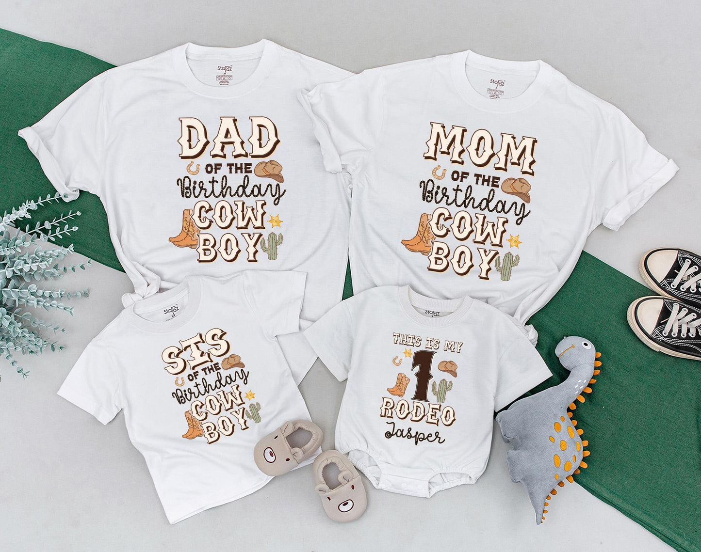 This Is My First Rodeo Toddler Shirt Cowboy Baby Bodysuit Western Farm 1st Birthday Family Matching Outfit