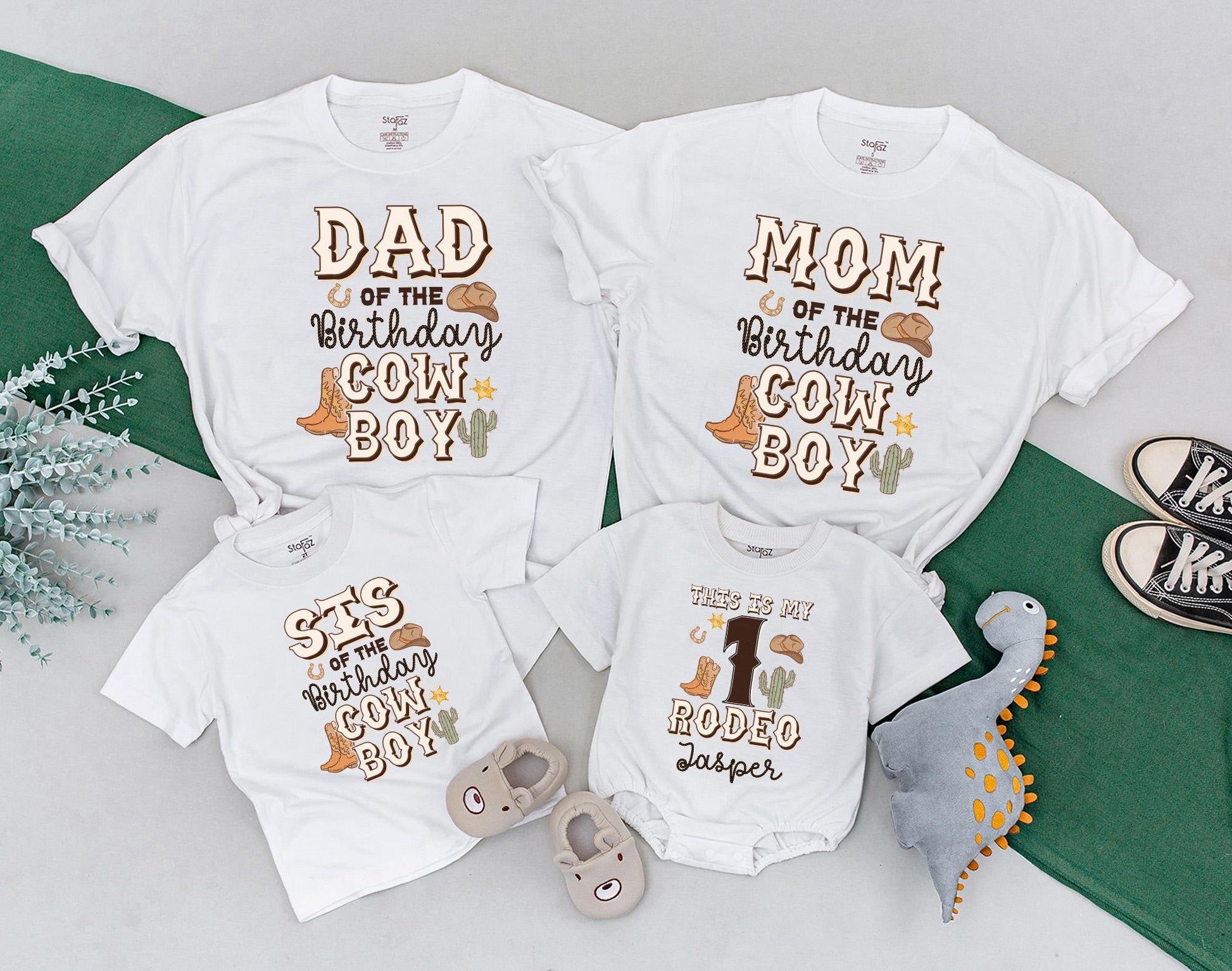 This Is My First Rodeo Toddler Shirt Cowboy Baby Bodysuit Western Farm 1st Birthday Family Matching Outfit