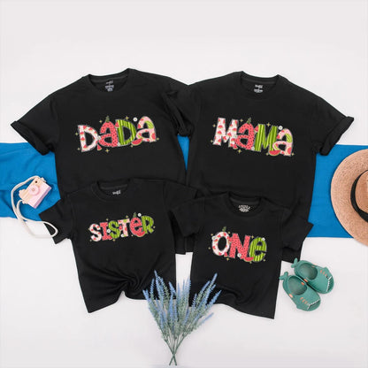 Matching Watermelon Family Birthday Outfit: First Birthday Bubble Romper & Toddler Tee, Summer Fruit Party, Baby Girl's 1st Look