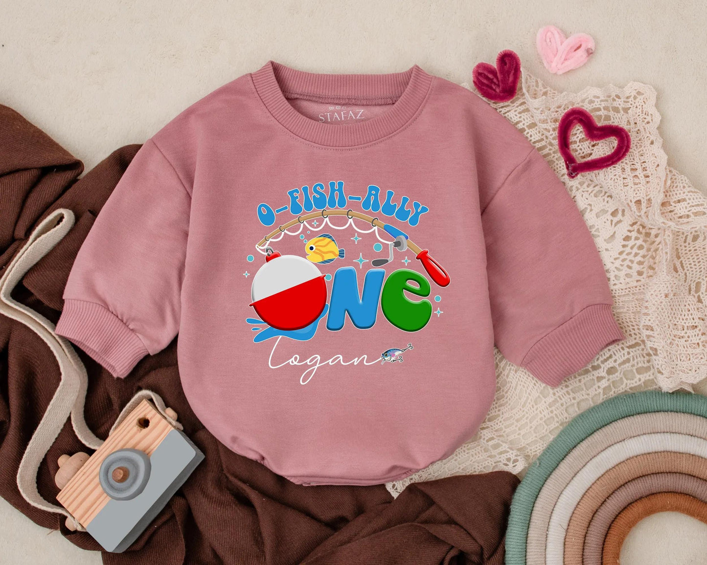 O-Fish-Ally One Fishing Birthday Romper Baby Boy Outfit First Birthday Summer Clothes Personalized