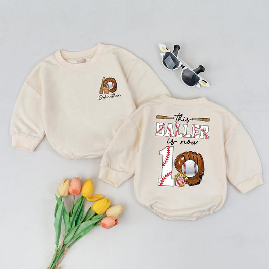 Boy's 10th Birthday Baseball Shirt Personalized Sports Party Outfit for Kids Turning Ten Custom Gift