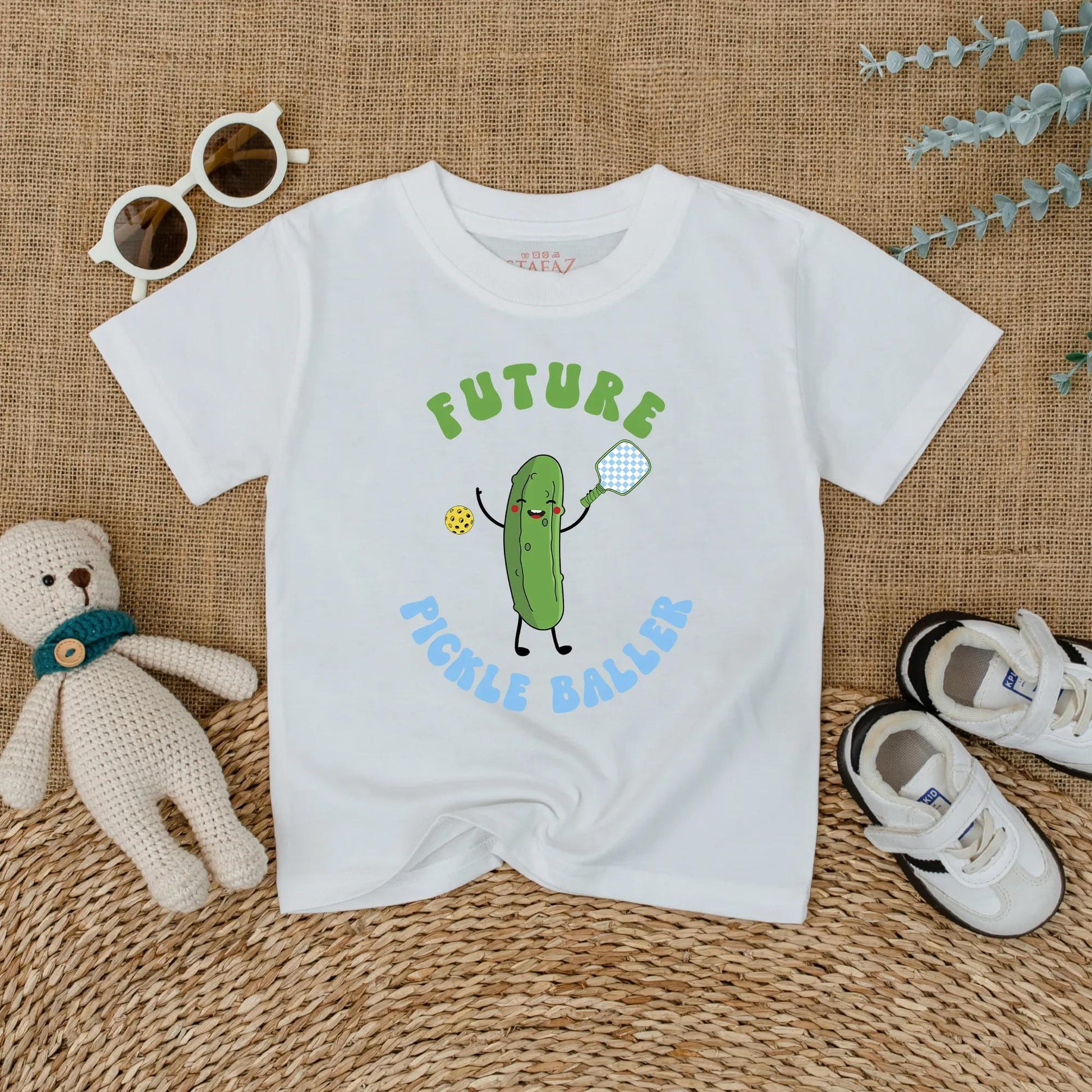 Future Pickleballer Baby Romper Fun Infant Bodysuit Pickle Lover Gift for Game Day