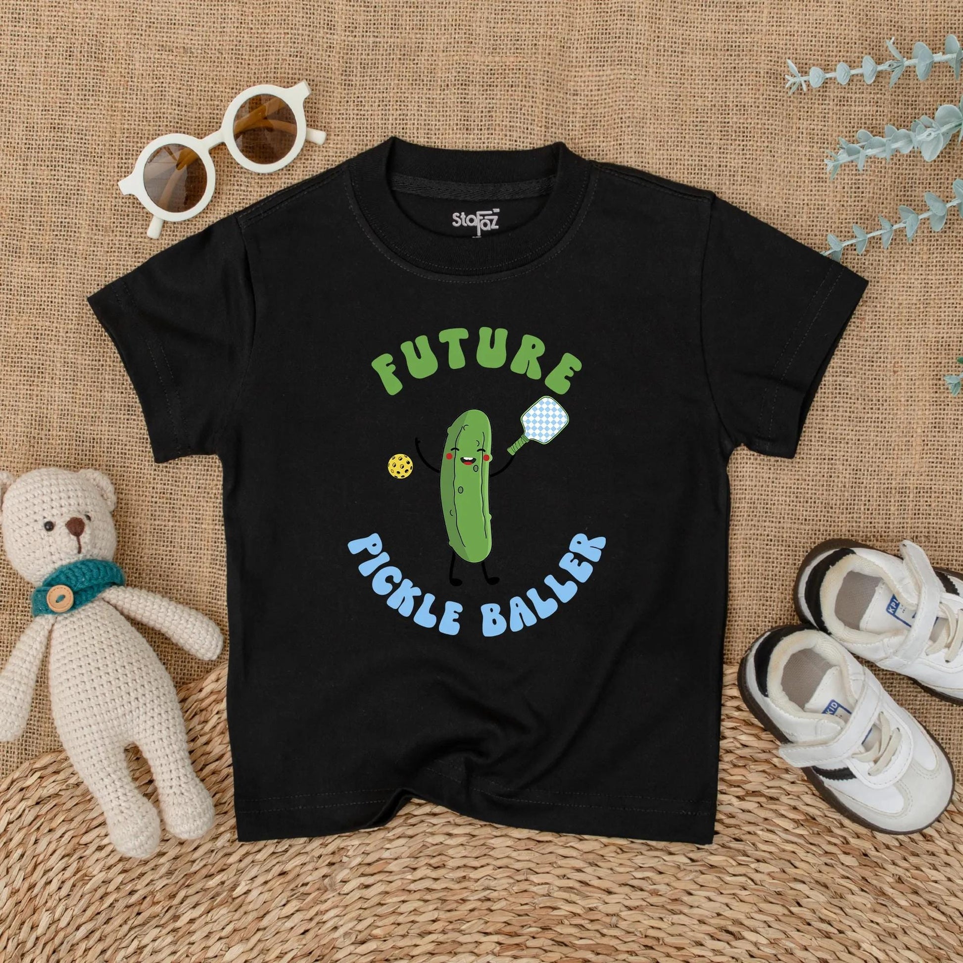 Future Pickleballer Baby Romper Fun Infant Bodysuit Pickle Lover Gift for Game Day