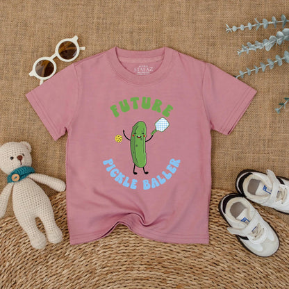 Future Pickleballer Baby Romper Fun Infant Bodysuit Pickle Lover Gift for Game Day