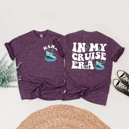 In My Cruise Era Family Shirts Matching Summer Vacation Outfits Custom Cruise Trip Tees for Baby Kids and Parents