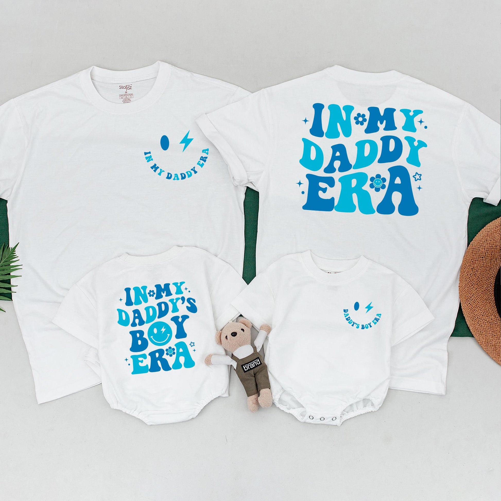 In My Daddy's Boy Era Matching Outfit for Newborn Boys Custom New Dad Gift Baby Shower First Father's Day Shirt