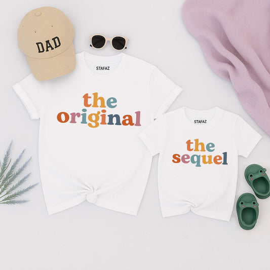 The Original The Sequel Plot Twist The Finale Matching Family Shirts New Baby Tee for Siblings, Parents & Kids Cotton Tees
