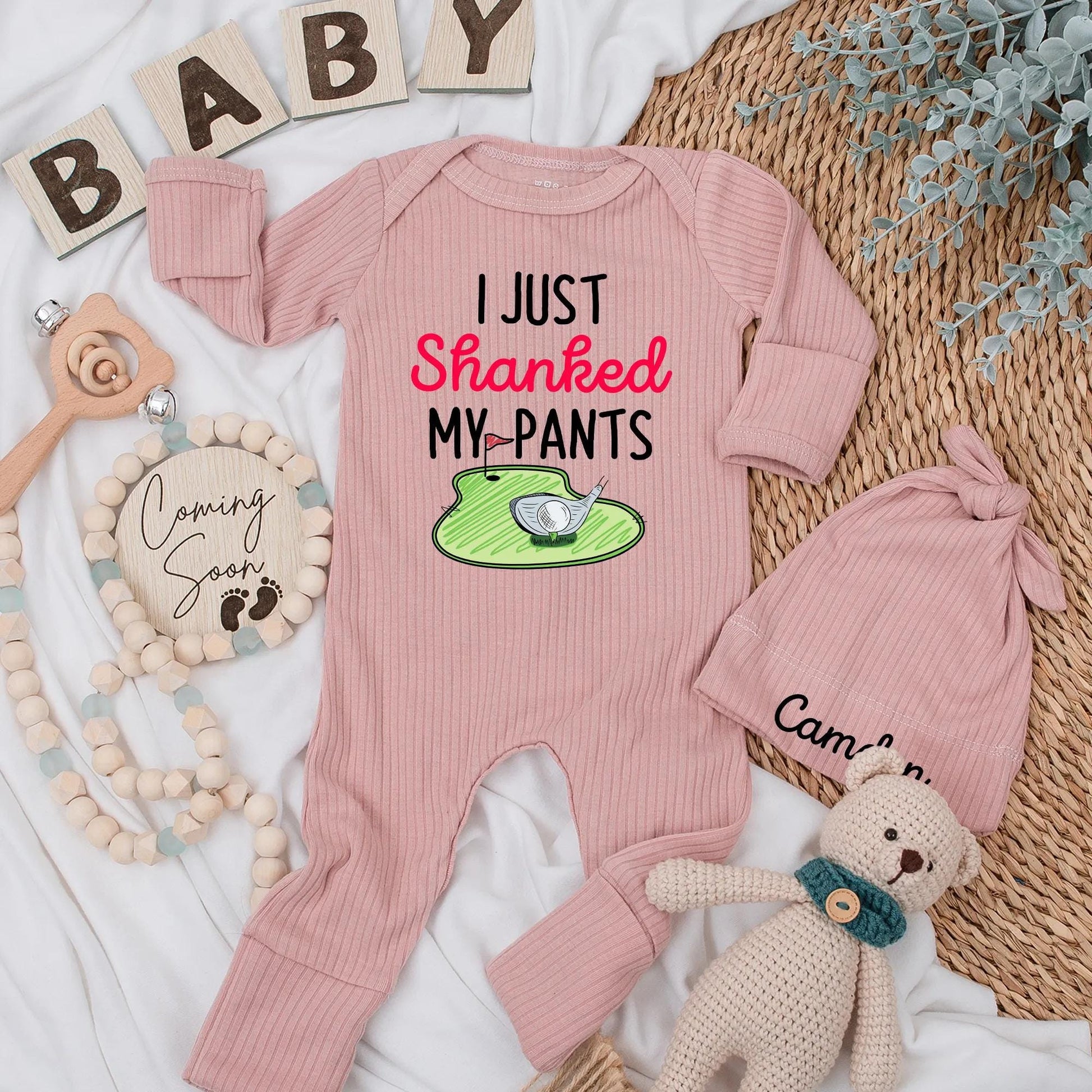 I Just Shanked My Pants Baby Bodysuit, Funny Golf Outfit for Baby, Newborn Golf Gift, Cute Baby Shower Present