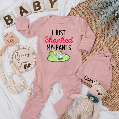 I Just Shanked My Pants Baby Bodysuit, Funny Golf Outfit for Baby, Newborn Golf Gift, Cute Baby Shower Present
