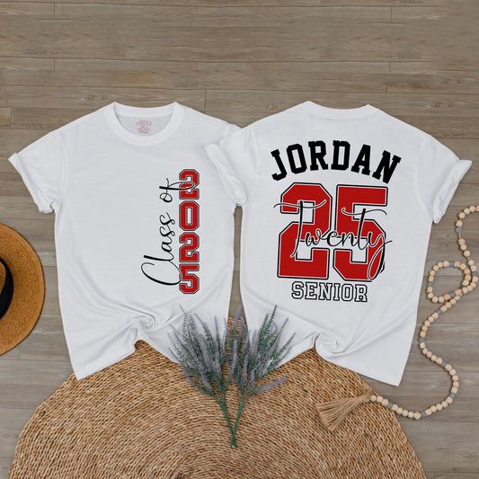 Custom Senior Class of 2025 Shirt: Personalized Graduation Gift for High School Seniors & Proud Families 2025
