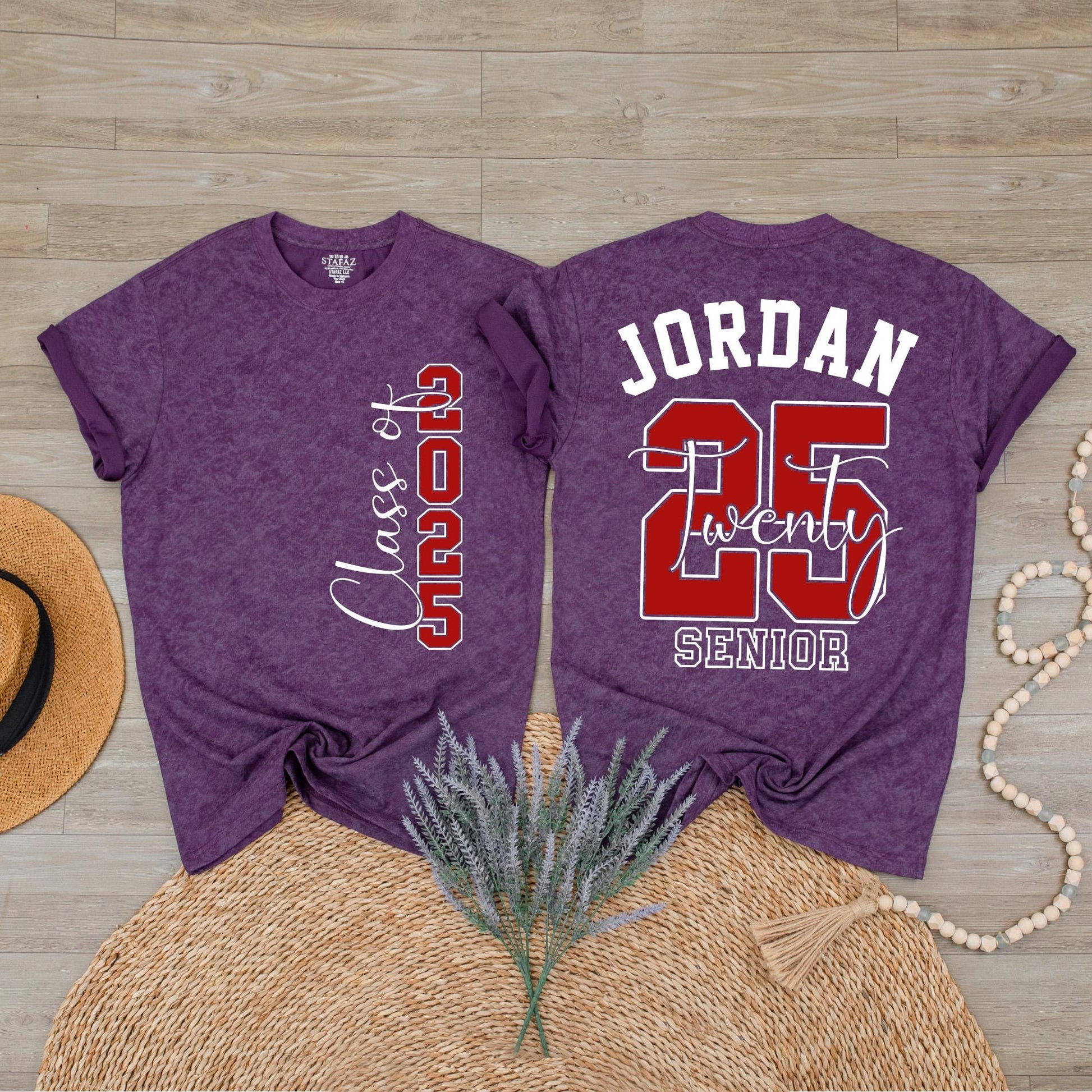 Custom Senior Class of 2025 Shirt: Personalized Graduation Gift for High School Seniors & Proud Families 2025