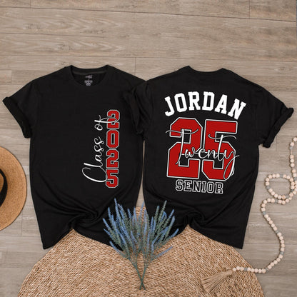 Custom Senior Class of 2025 Shirt: Personalized Graduation Gift for High School Seniors & Proud Families 2025
