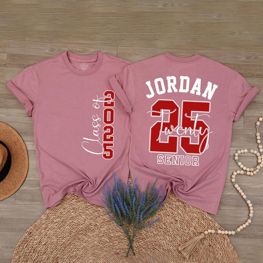 Custom Senior Class of 2025 Shirt: Personalized Graduation Gift for High School Seniors & Proud Families 2025