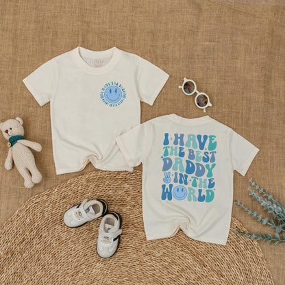 I Have The Best Daddy In The World Baby Romper Newborn Bodysuit Daddy's Little Girl Outfit First Fathers Day Gift New Dad Present