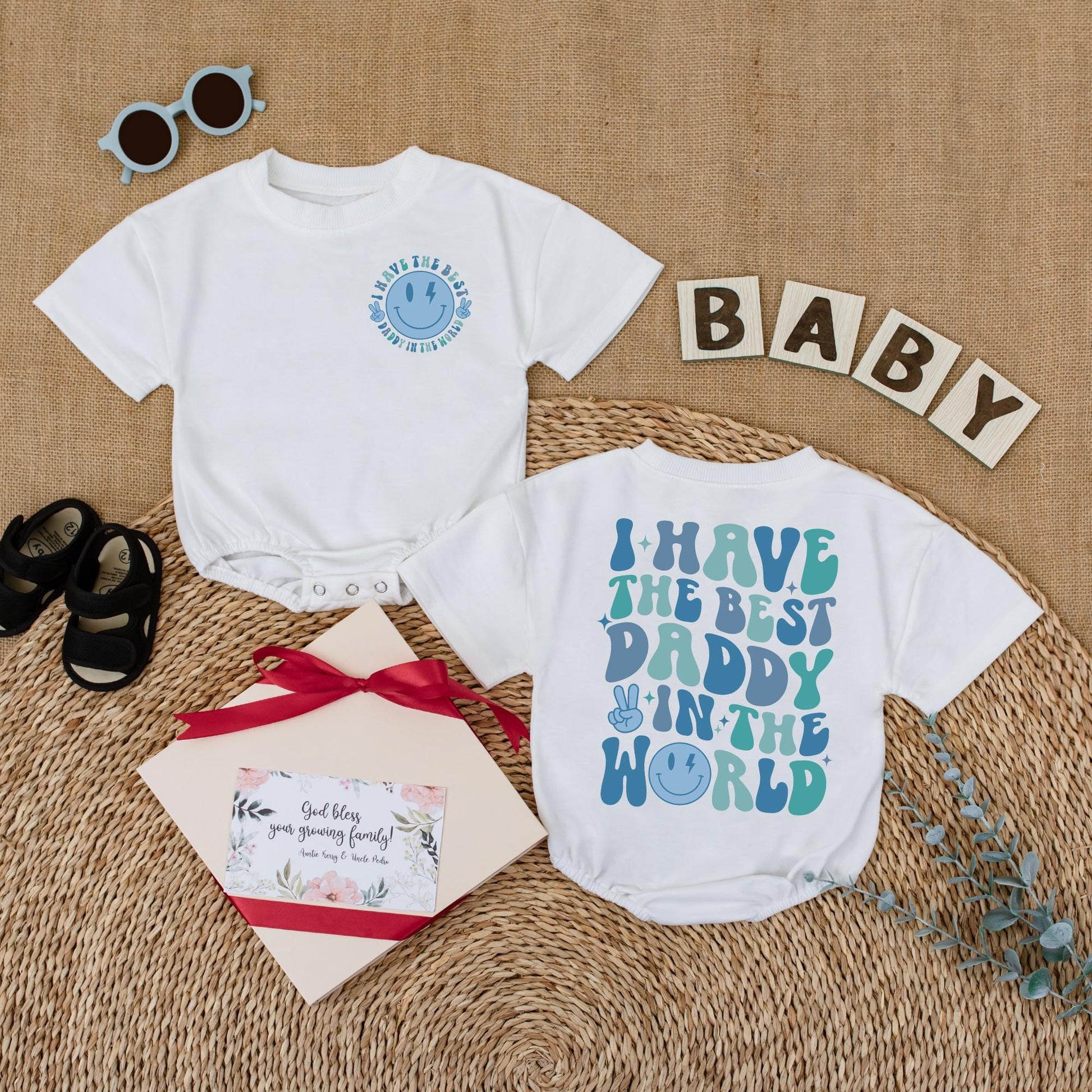 I Have The Best Daddy In The World Baby Romper Newborn Bodysuit Daddy's Little Girl Outfit First Fathers Day Gift New Dad Present