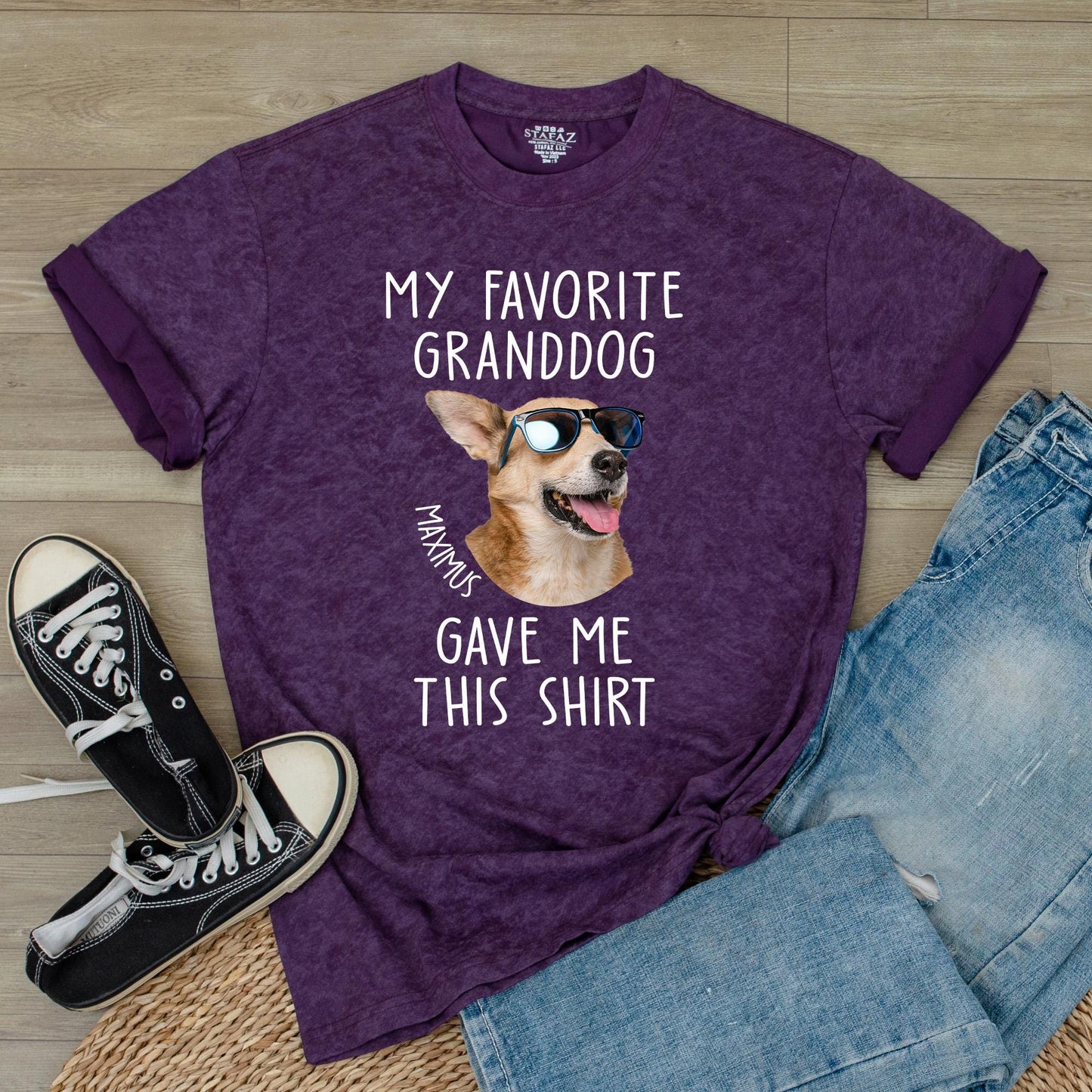 Custom Photo Dog Dad Shirt, Funny Gift for Dog Lovers, Personalized Father's Day Birthday Tee, Dog Papa Gift, Comfortable Cotton