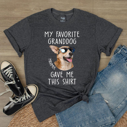 Custom Photo Dog Dad Shirt, Funny Gift for Dog Lovers, Personalized Father's Day Birthday Tee, Dog Papa Gift, Comfortable Cotton