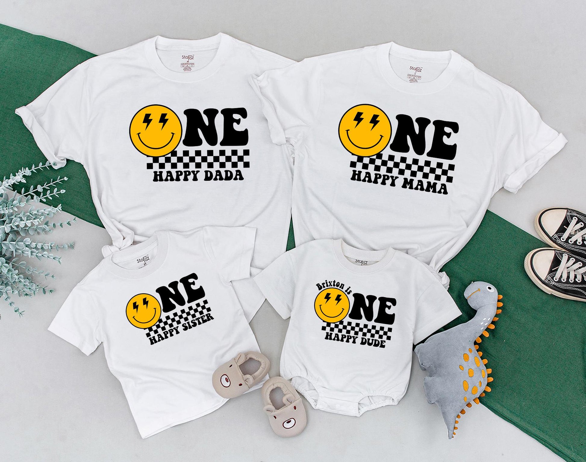 Matching Family Ocean Shirts for Shark 1st Birthday! Oneder the Sea Outfit, Baby Boy Romper, Retro Boho, Happy Face