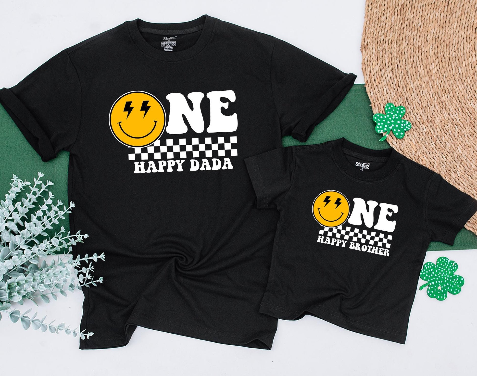 Matching Family Ocean Shirts for Shark 1st Birthday! Oneder the Sea Outfit, Baby Boy Romper, Retro Boho, Happy Face