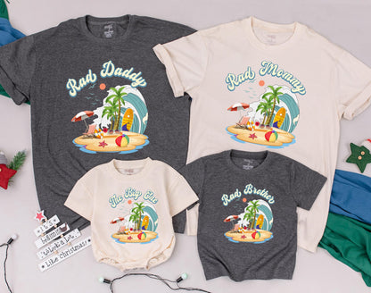 Surf Family 1st Birthday Bodysuit & Tee - The Big One Summer Outfit for Baby & Toddler Boy - Surfs Up, Beach Vibes, Coming Home