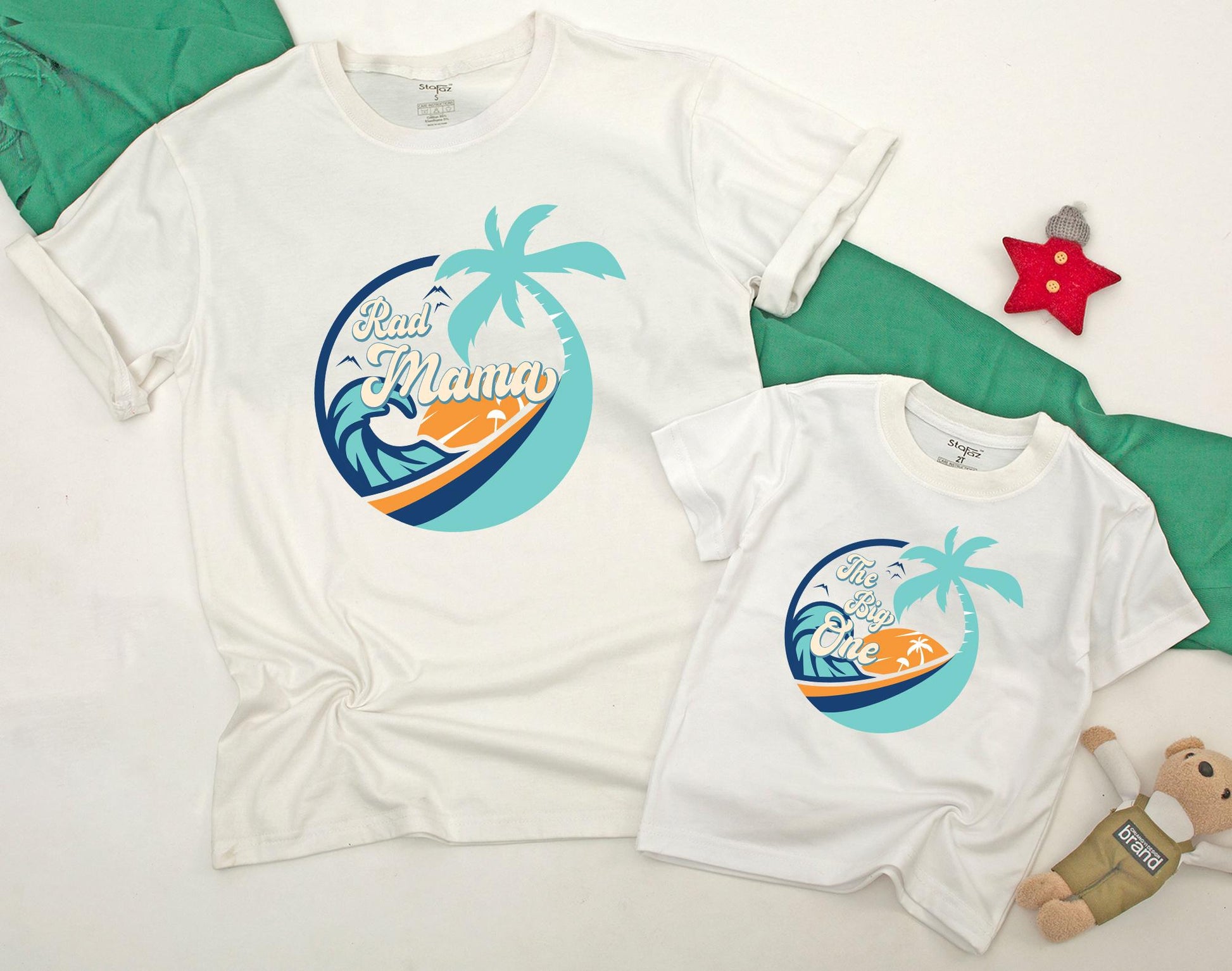 Surf Family Birthday Shirts The Big One Romper First Trip Toddler Boy Coming Home Outfit Summer Surfboard Baby Gift 1st Birthday