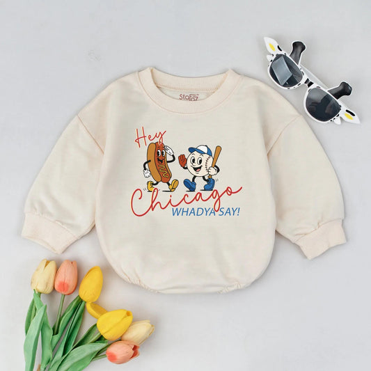 Funny Hotdog Baseball Baby Bubble Romper Cute Sport Theme Infant Outfit Summer Toddler Bodysuit Playful Gender Neutral Gift