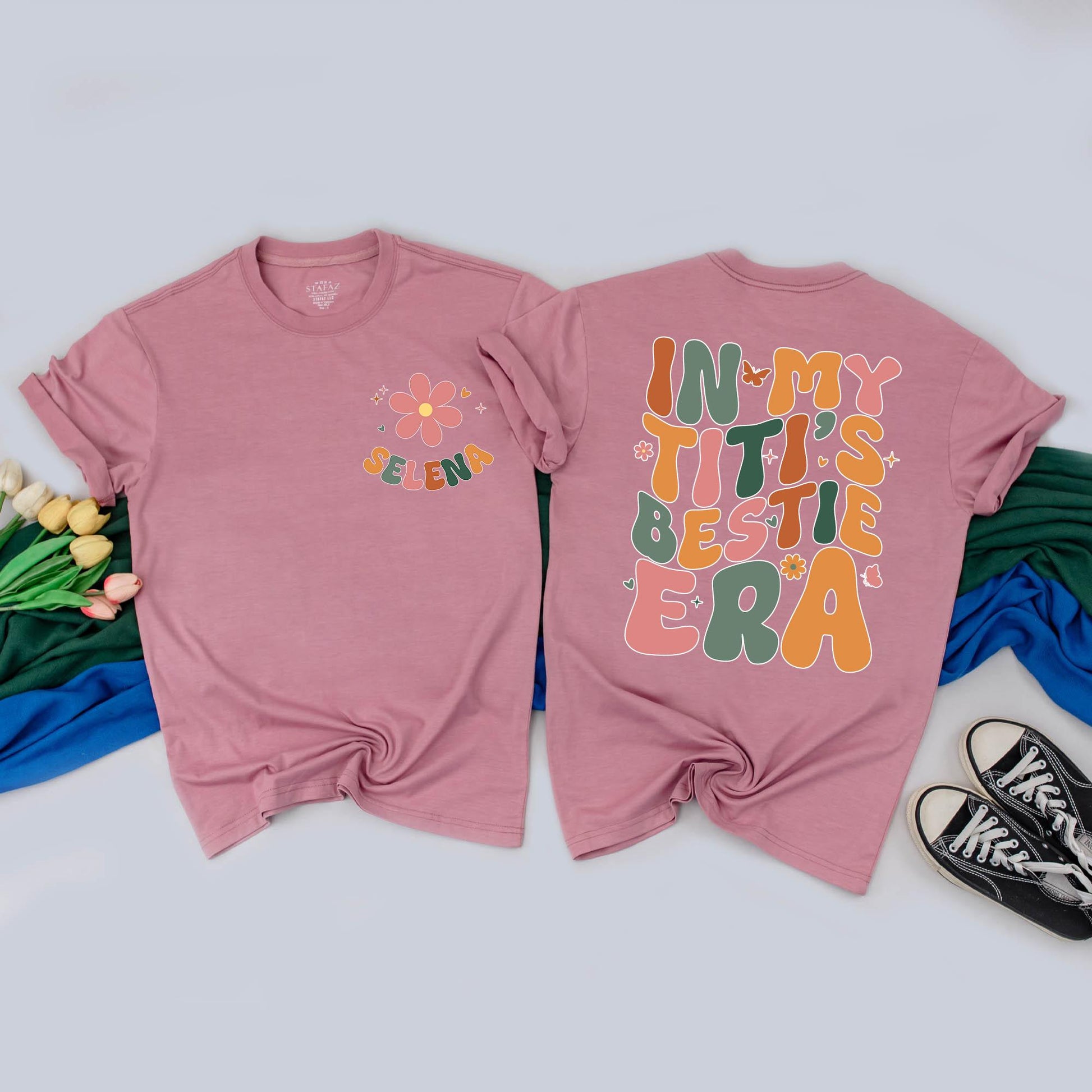 Custom Auntie and Niece Matching Outfit "In My Titi Era" Romper Cute Aunt Gift for Niece Auntie's Bestie