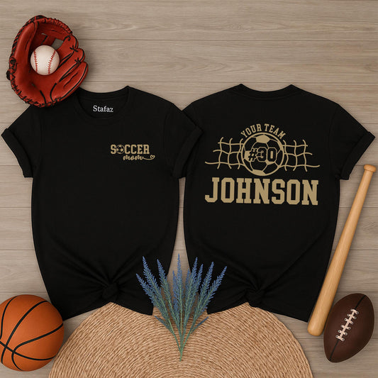 Custom Team Name Soccer Shirt Personalized Game Day Soccer Mom Dad Fan Shirt Mascot