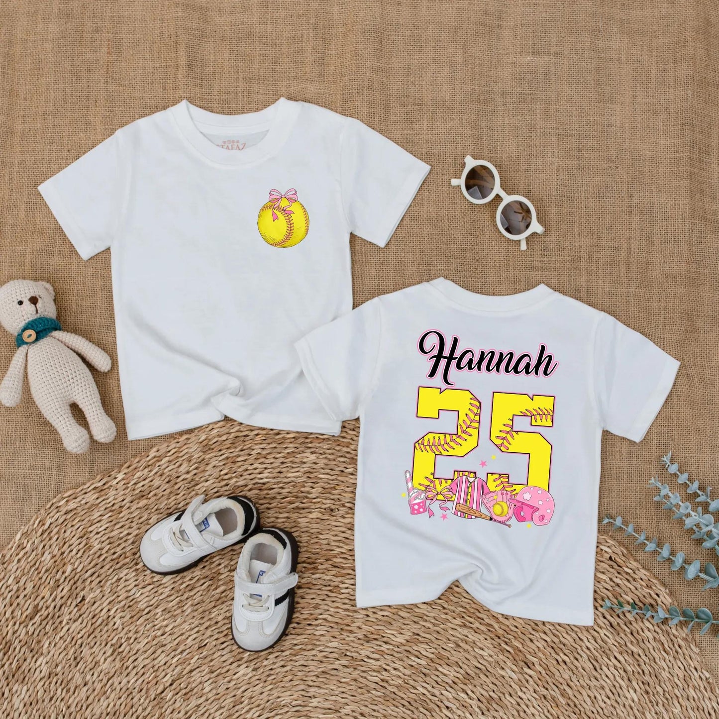 Softball Baby Romper Custom Gameday Outfit Short Sleeve Baby Girl Clothes Sports Themed Bodysuit