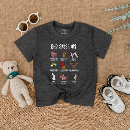God Says I Am Hunting Baby Romper Outdoor Christian Boy Outfit Mallard Duck Religious Gift for Newborn