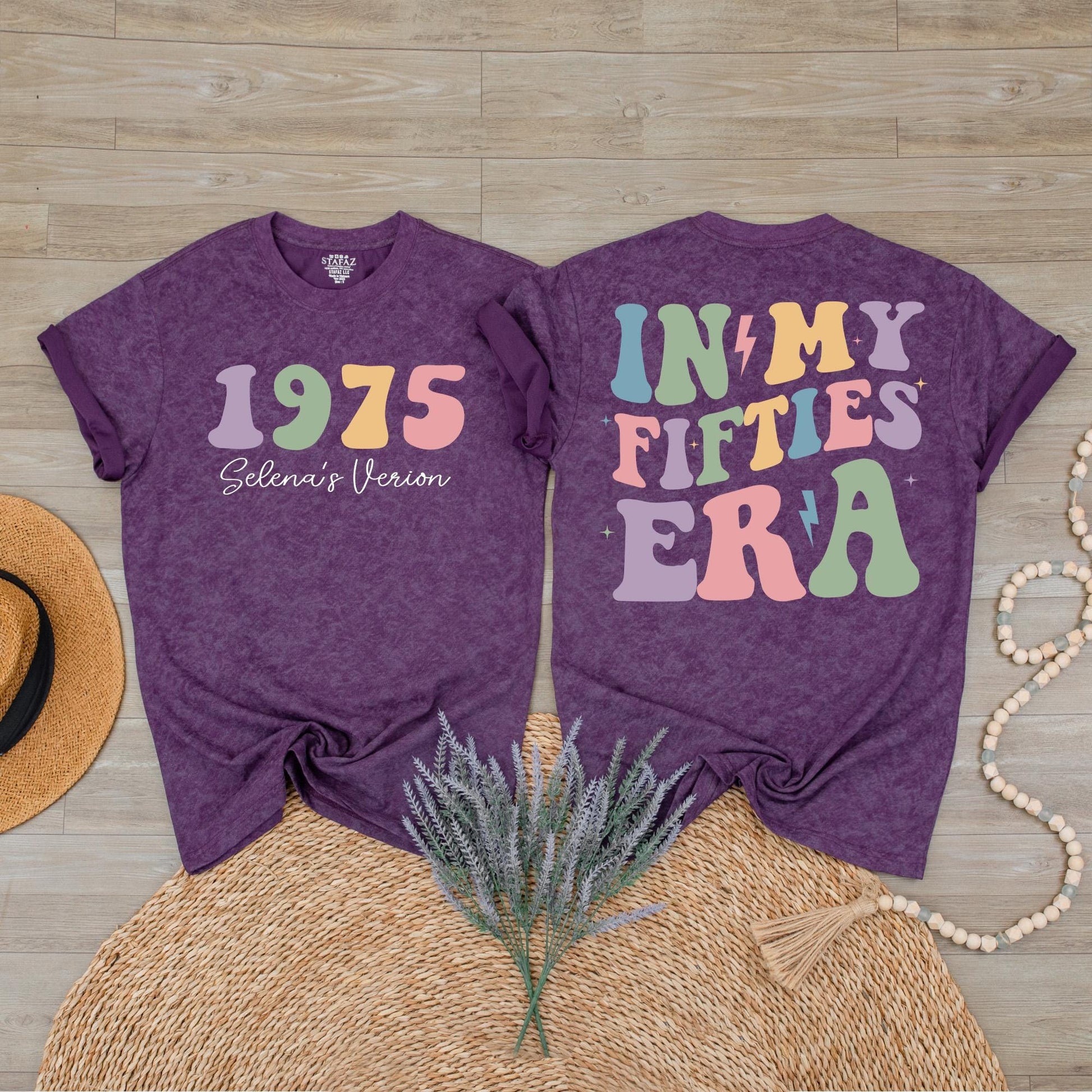 Custom In My Fifties Era 50th Birthday Shirt for Women Turning Fifty, Unique Celebration Tee Gift for a Special Milestone