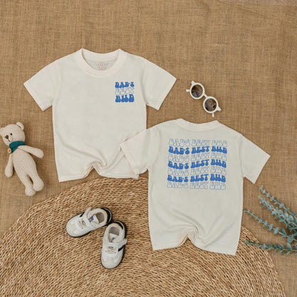 Dad's Best Bud Baby Romper, First Father's Day Baby Boy Outfit, Cute Gift from Son, Daddy & Me Gift, Soft Cotton