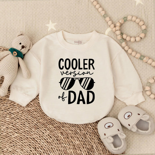 Cooler Dad Bubble Romper Cute Baby Boy Bodysuit First Father's Day Gift Funny Kid Outfit Soft Infant Clothes